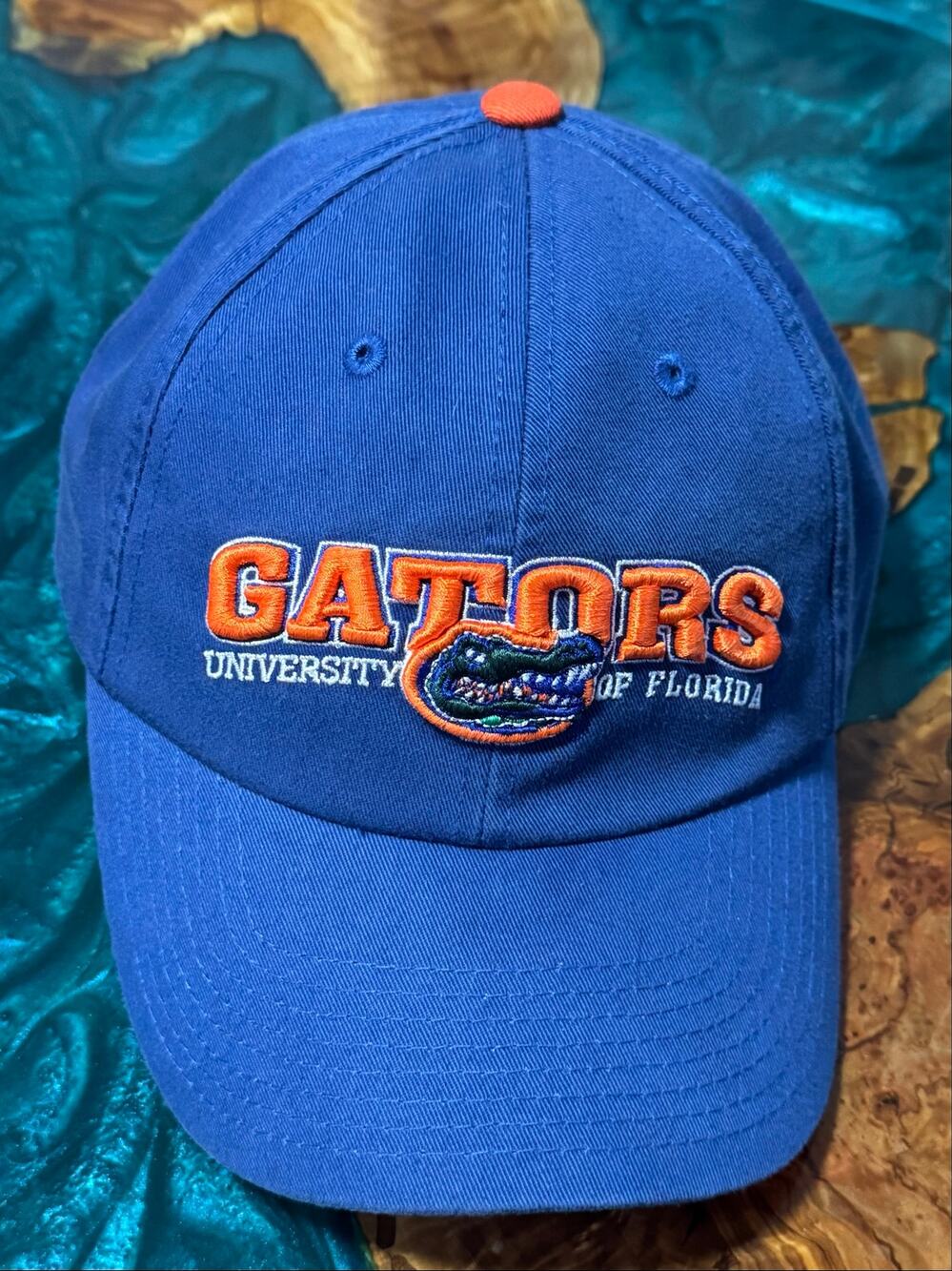 Florida Gators Hat Cap Mens One Size Blue Orange Snap Back Top of the World